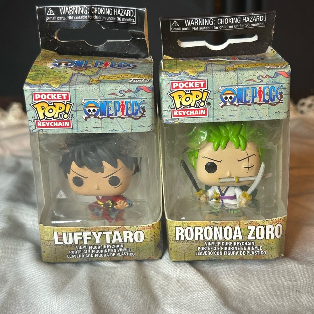 Funko Pocket Pop! One Piece Keychain Duo - Luffytaro & Roronoa Zoro